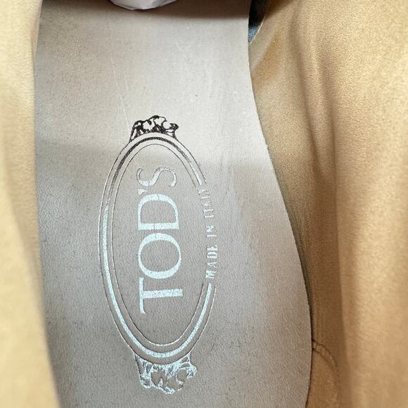 TOD'S Tumeric Suede Lace Up Chukka Ankle Sneaker Yellow‎ Mustard Gold Size 7 - Picture 4 of 9